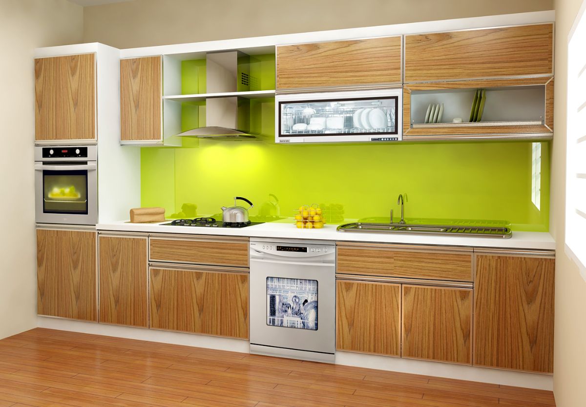 tủ bếp gỗ công nghiệp