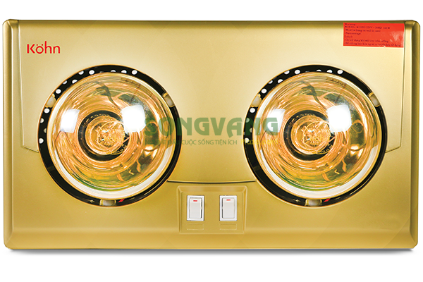 đèn sưởi nhà tắm Braun 2 bóng