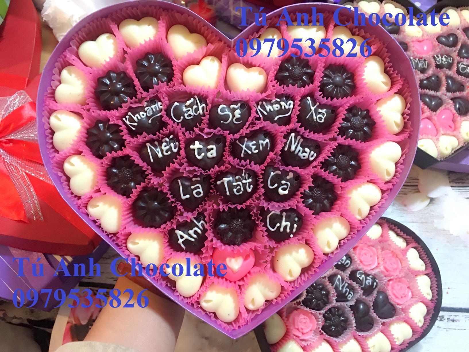 Những hình ảnh socola valentine 2019 ra mắt mới nhất của Tú Anh Chocolate