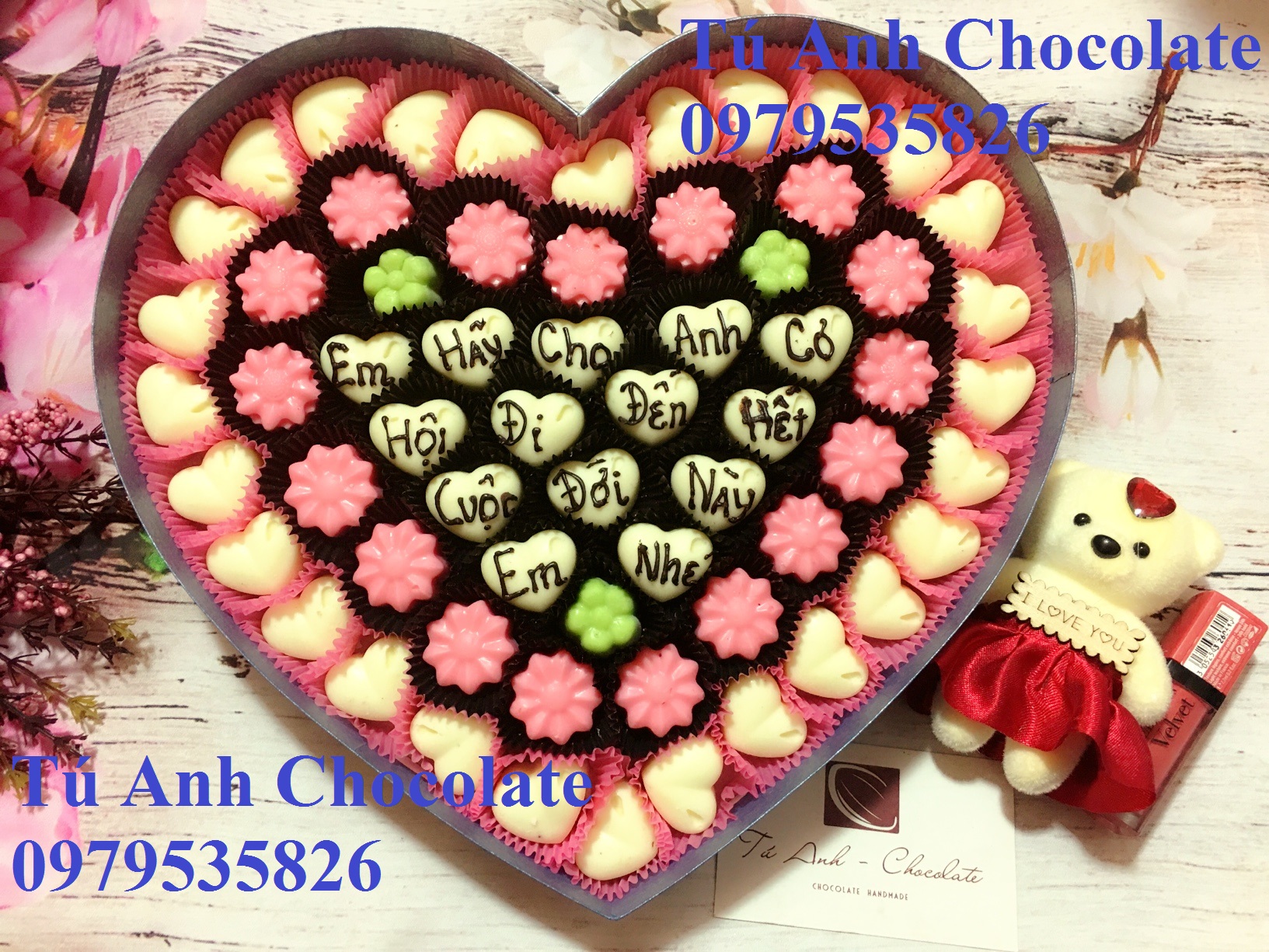 Những hình ảnh socola valentine 2019 ra mắt mới nhất của Tú Anh Chocolate