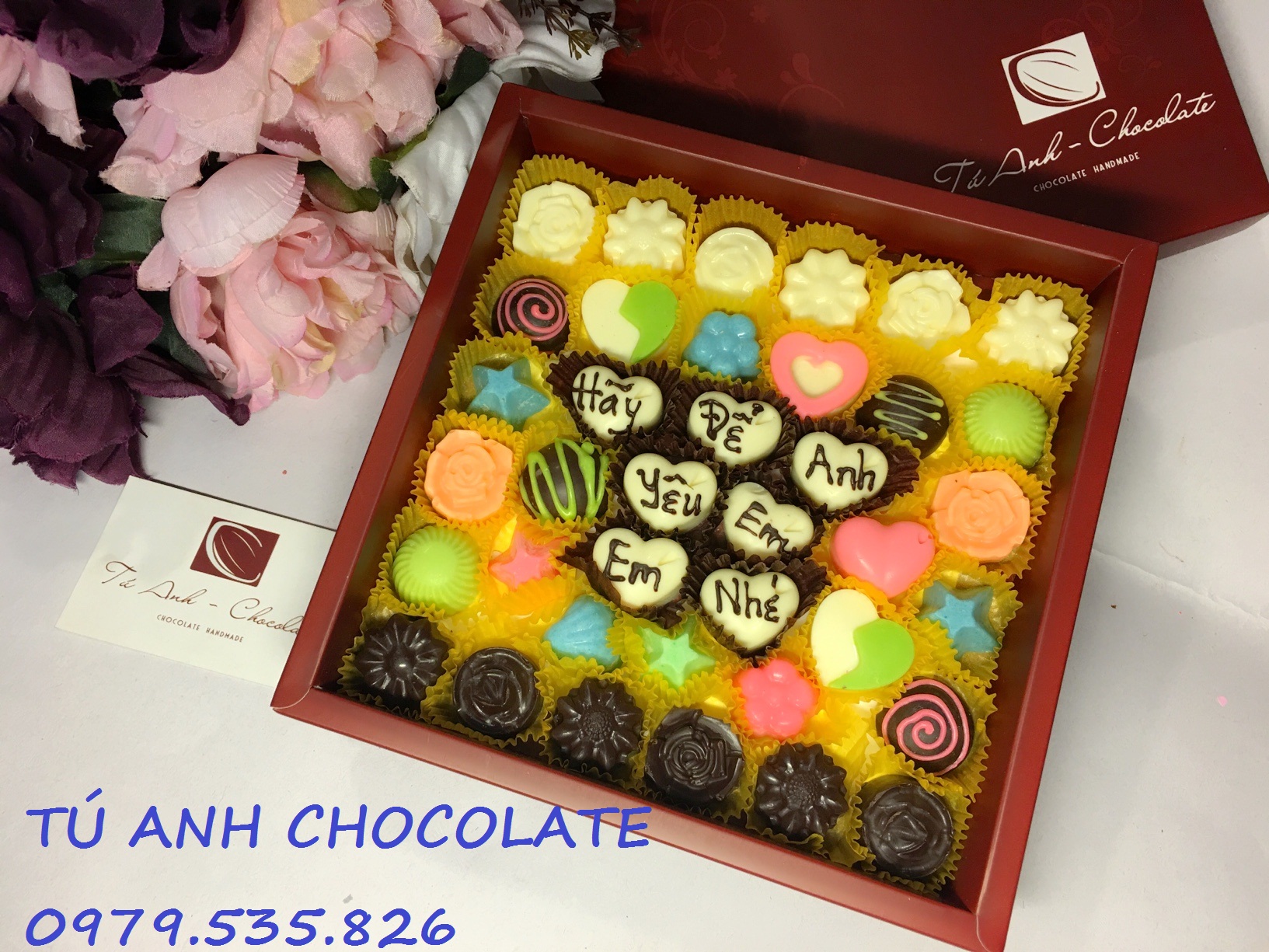 Socola valentine theo yêu cầu - TÚ ANH CHOCOLATE