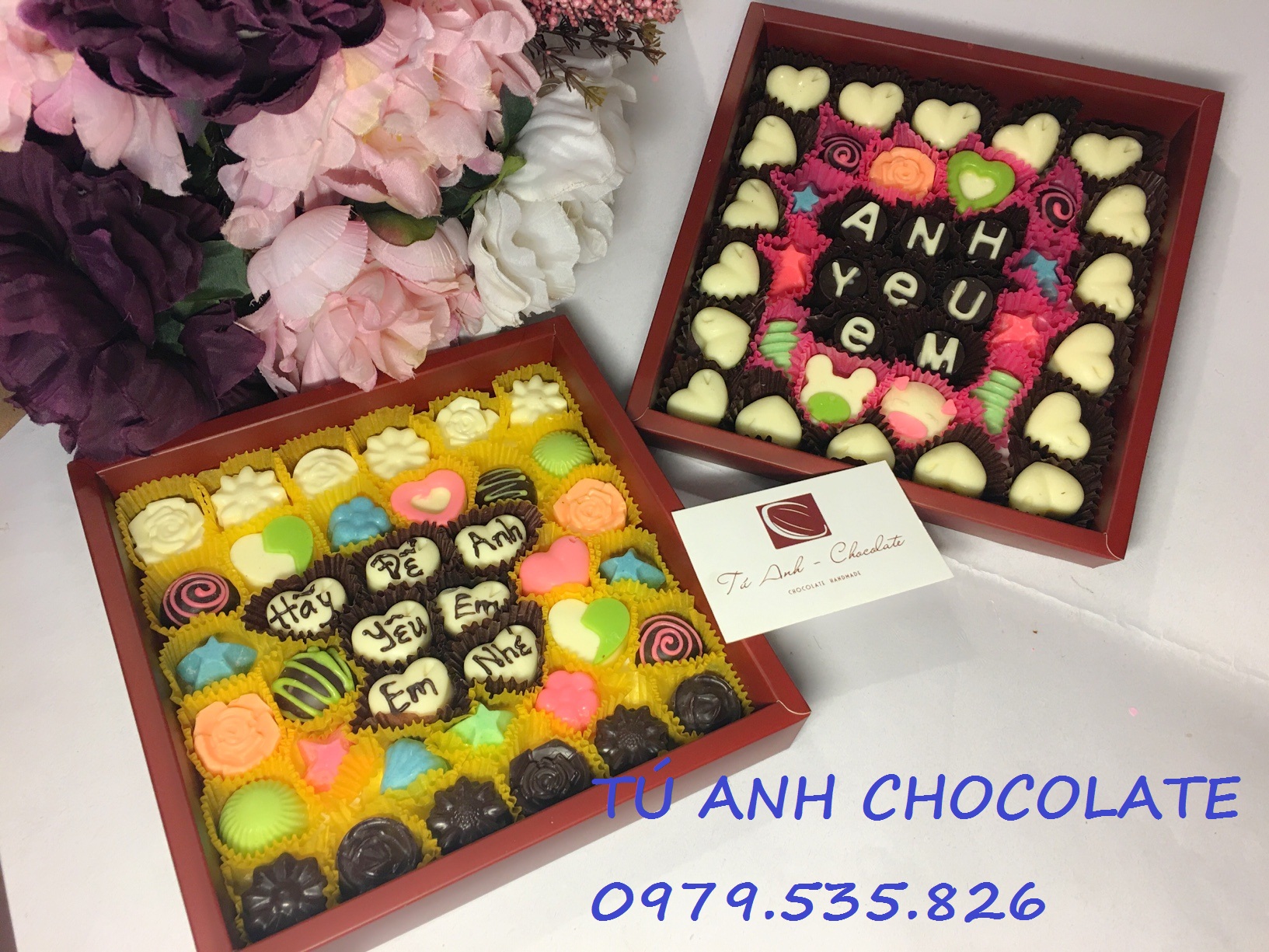 Socola valentine theo yêu cầu - TÚ ANH CHOCOLATE