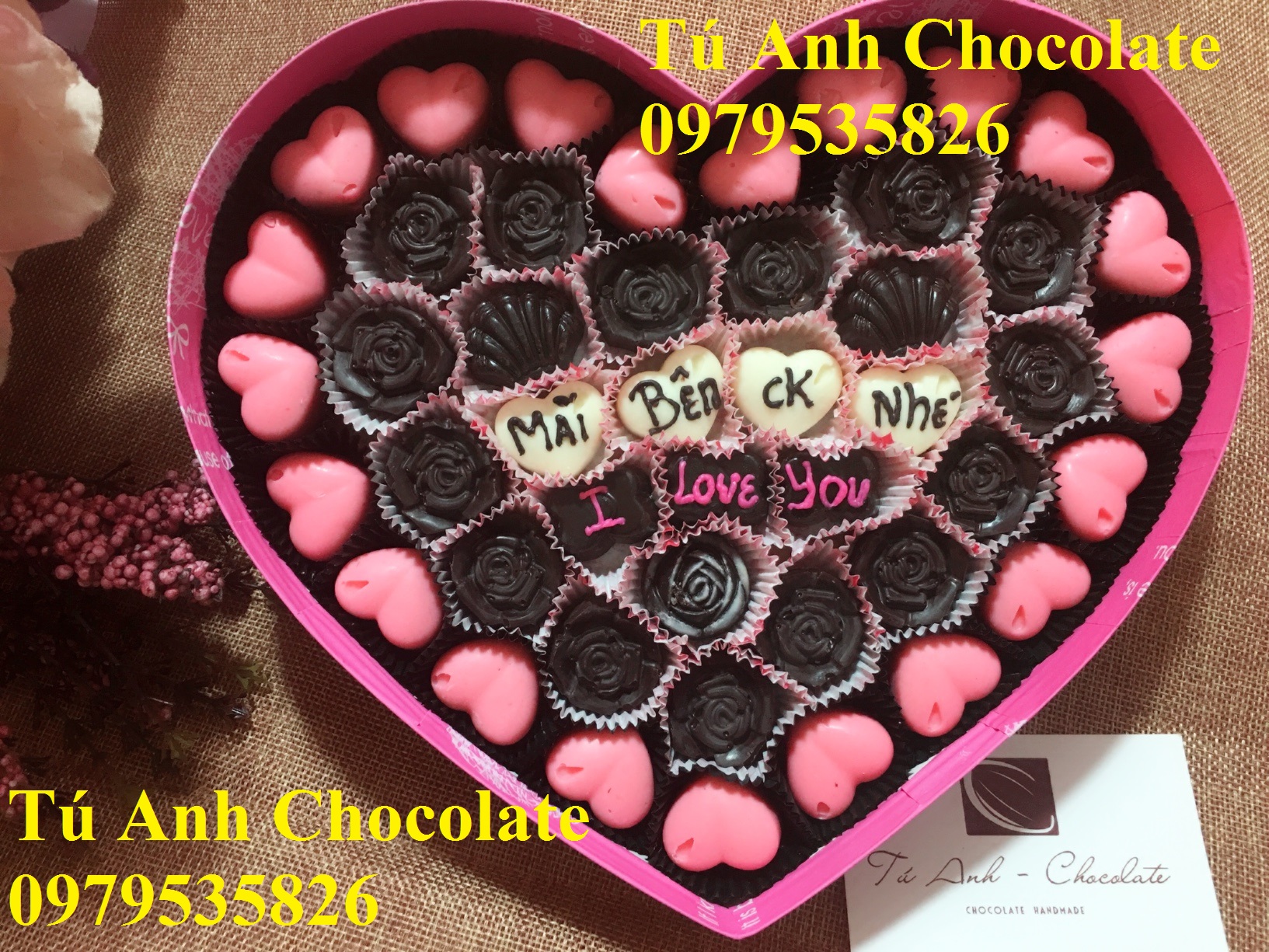 Bộ sưu tập socola valentine 2019 Hà Nội tại TÚ ANH CHOCOLATE