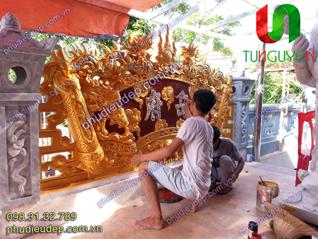đắp vẽ đình chùa, đắp rồng phượng