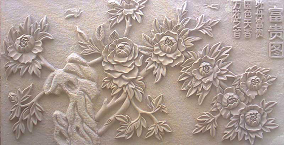 phù điêu là gì (phù điêu hoa mẫu đơn)