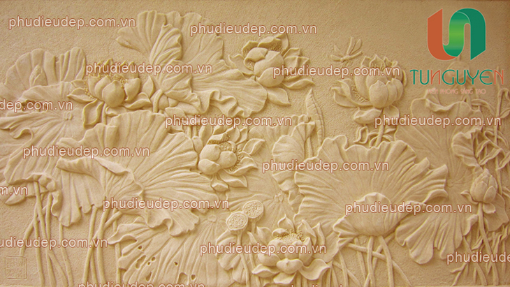 đẹp, giá rẻ, phu dieu hoa sen, phu dieu hoa la, phu dieu sen