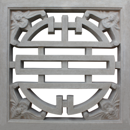 Phù điêu trang trí hình vuông bông gió Phu dieu trang tri bong gio