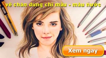 ve chan dung son dau - ve chan dung mau nuoc