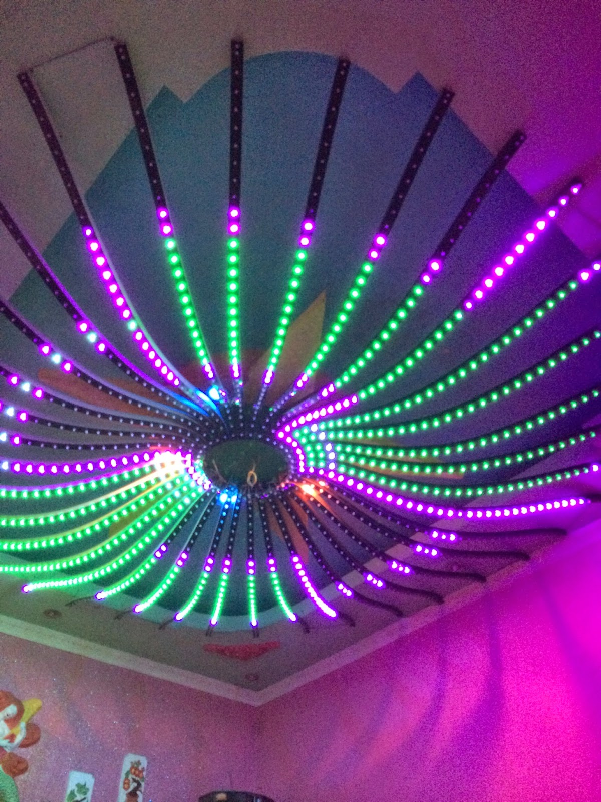 Hiệu ứng ánh sáng trền đẹp với đèn led