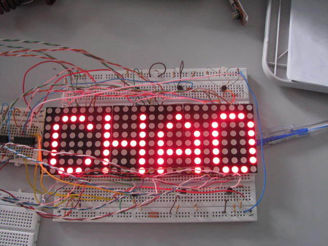 Mô hình mạch led chạy chữ