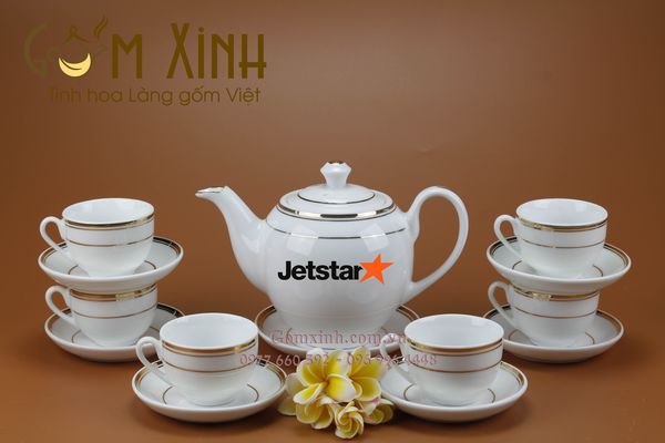 15 Mẫu in logo lên ấm chén đẹp làm quà tặng gốm sứ đẹp - rẻ -sang.