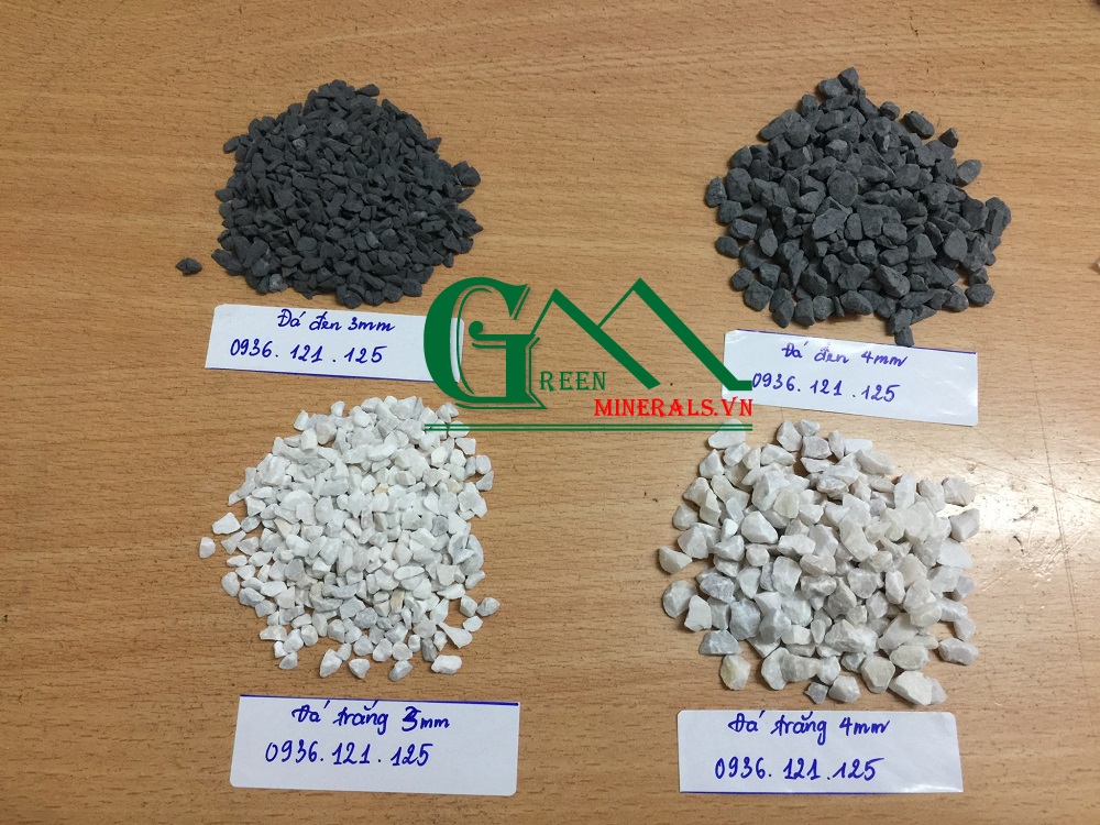 đá hạt đen trắng