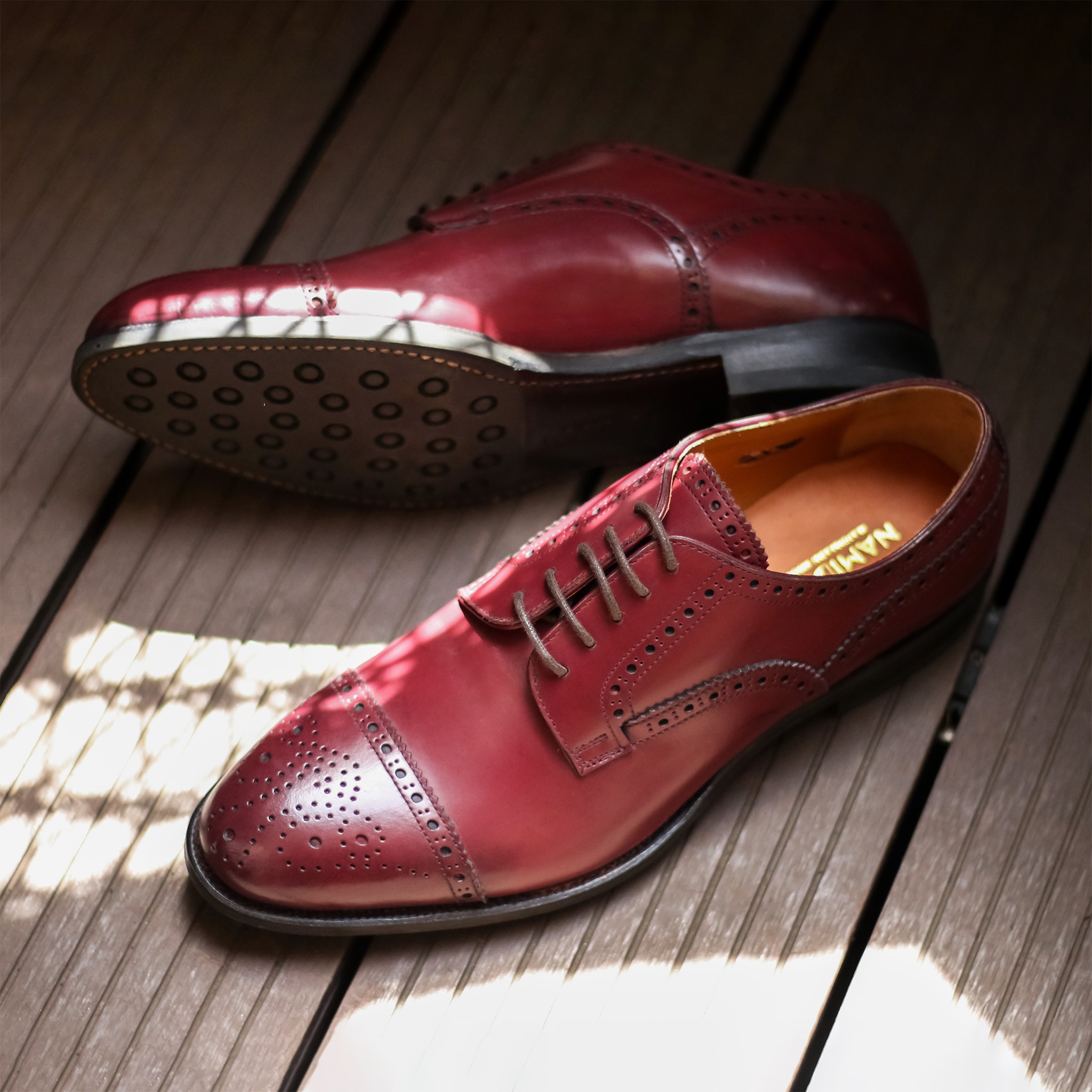 Burgundy shoes
