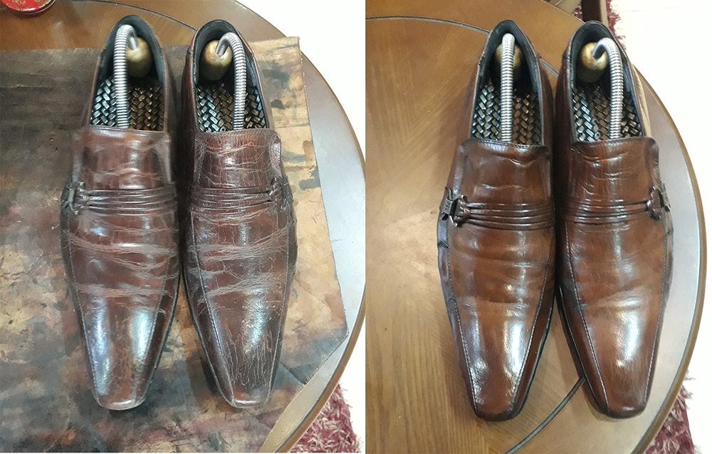 Dịch vụ phục hồi giày cũ