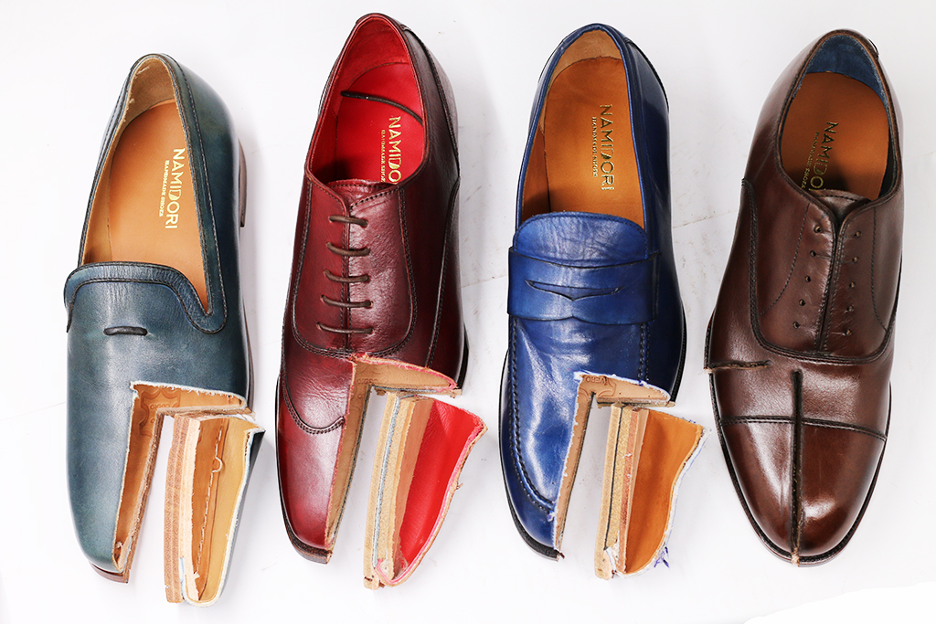 Giày Namidori Luxury Handmade được cắt ra