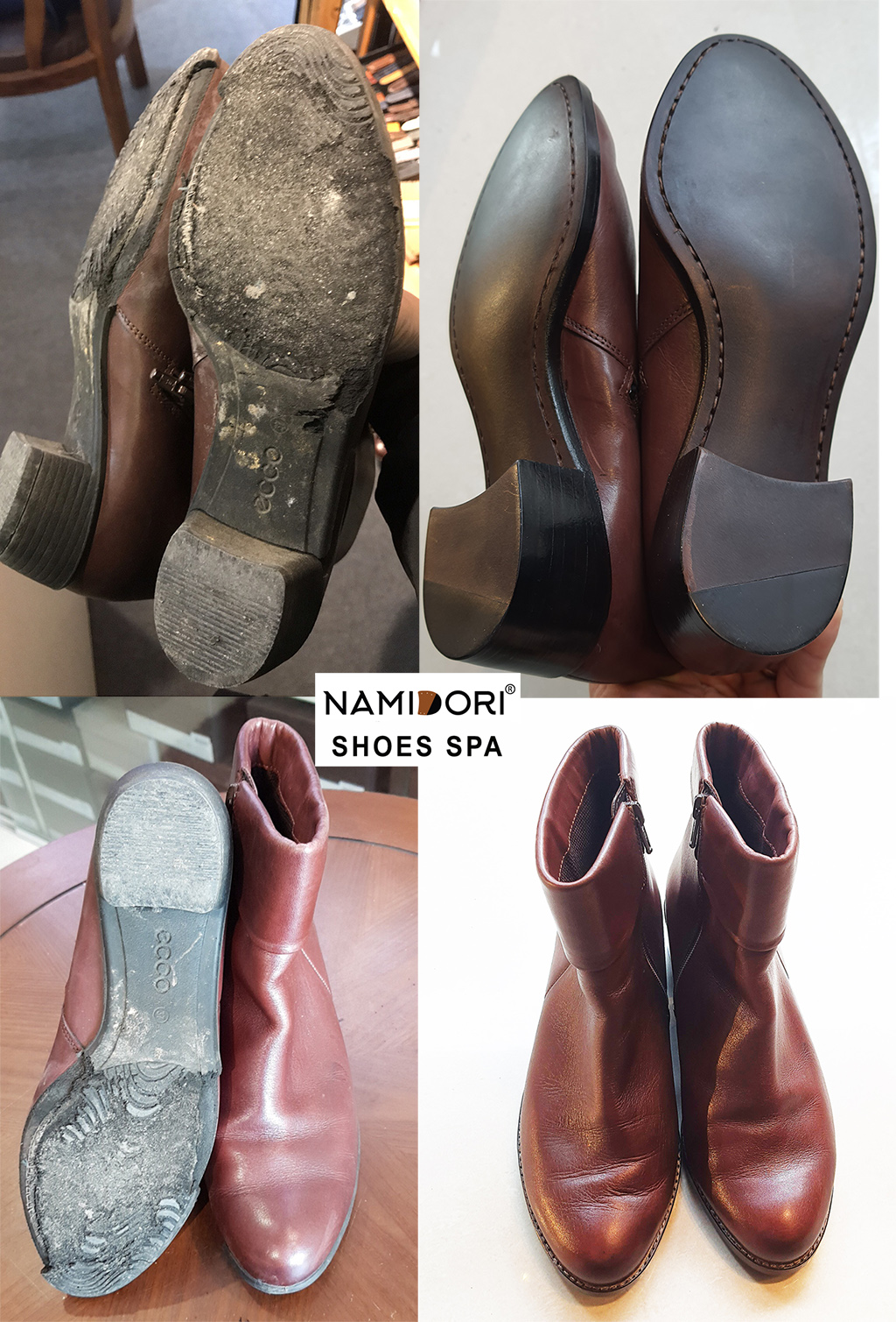 Thay đế giày nữ Ecco Tại Namidori Shoes SPA