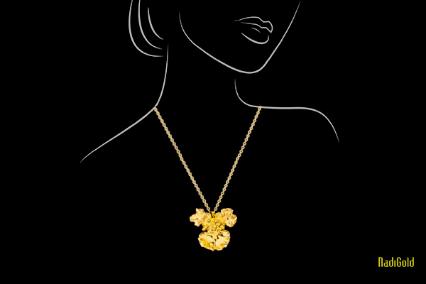 Hoa lan vũ nữ 3 váy mạ vàng 18K