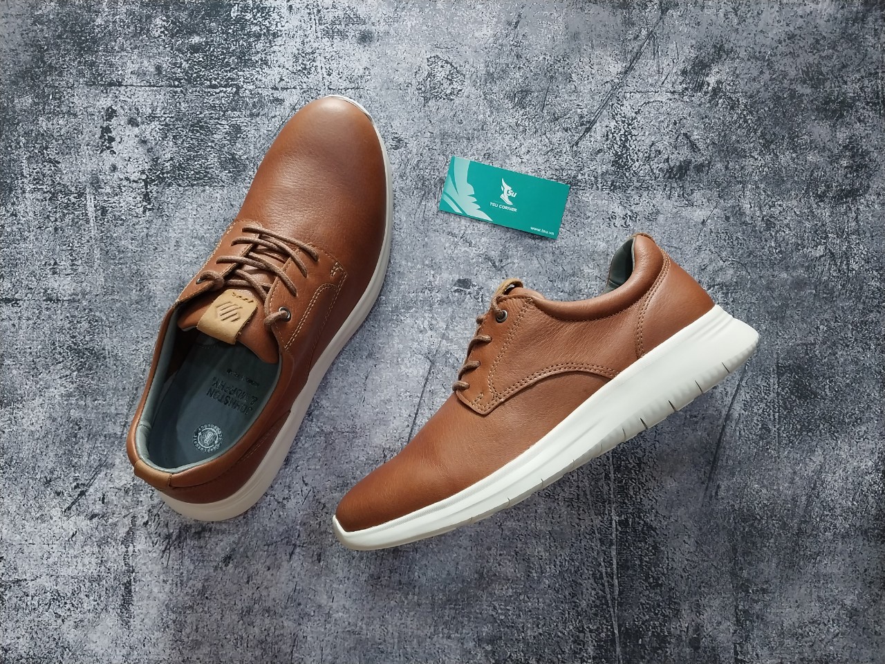 Giày thời trang/công sở Johnston & Murphy leather - Brown