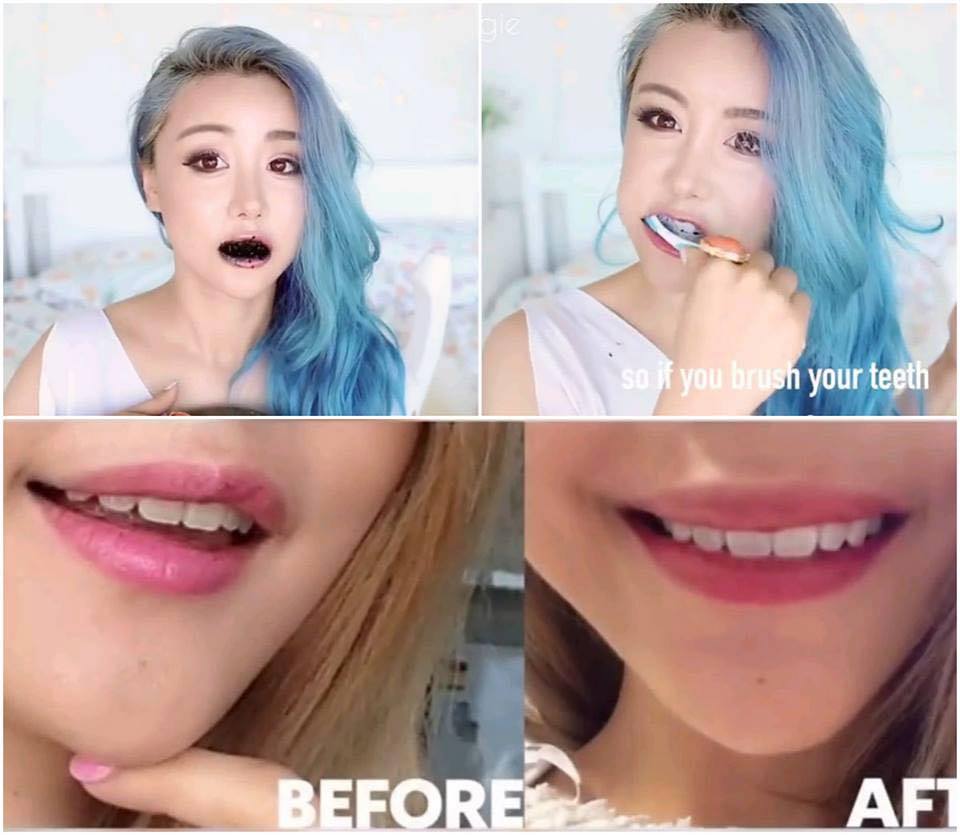 Bột than hoạt tính tẩy trắng răng Activated Charcoal review
