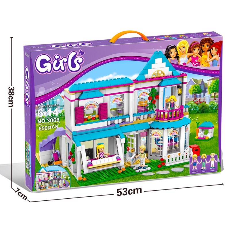 Đồ chơi Lego Friends ngôi nhà của Stephanie 659 chi tiết - No3066