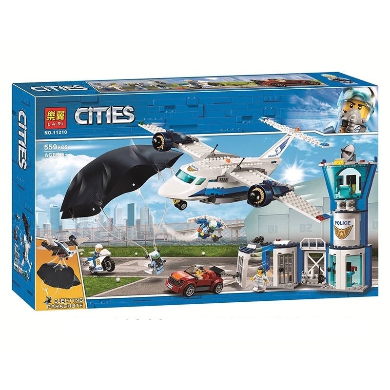 Lắp ráp Lego City máy bay cảnh sát 559 miếng ghép - LARI 11210