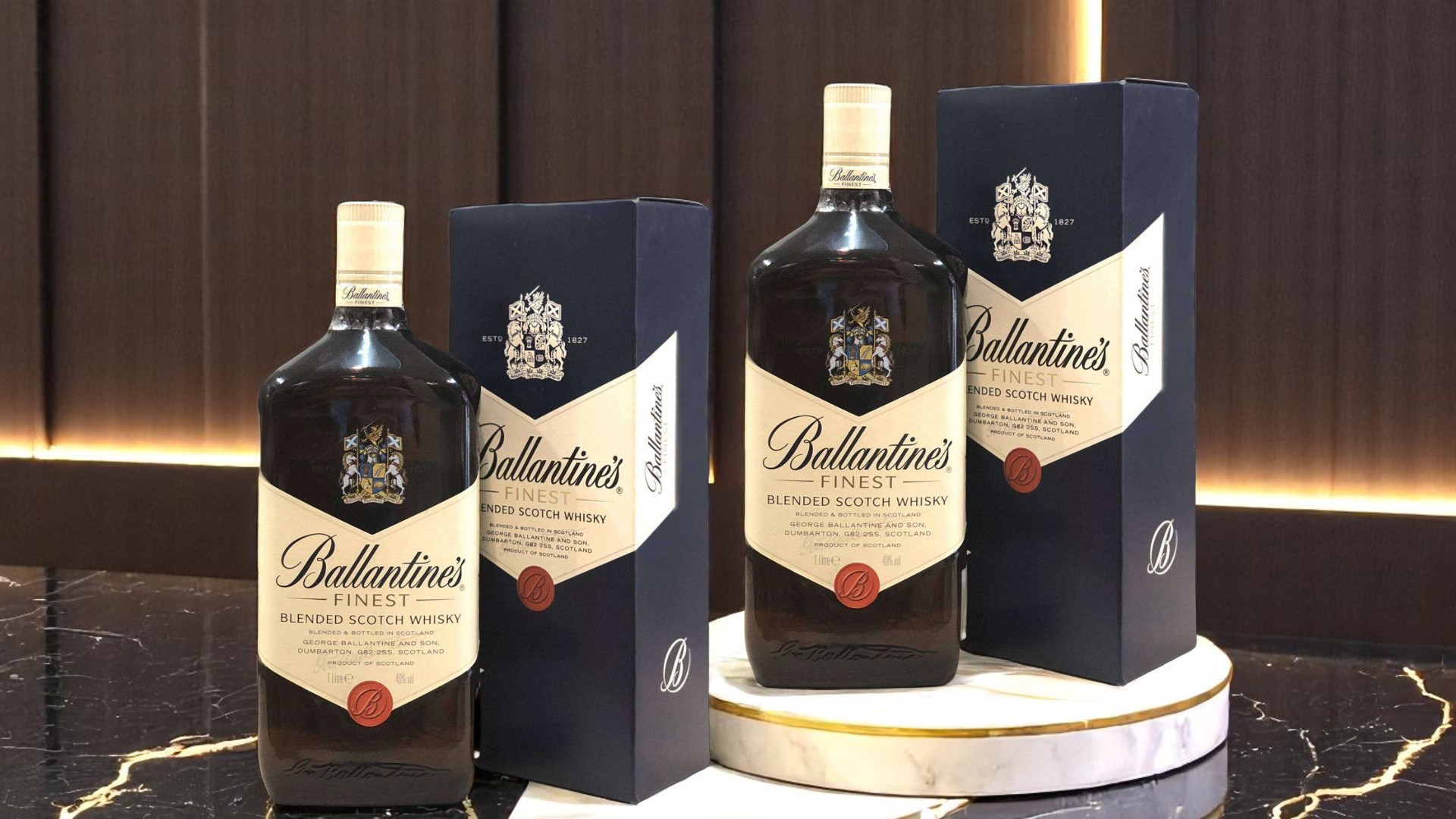 Rượu Ballantines Finest 1 lít sang trọng