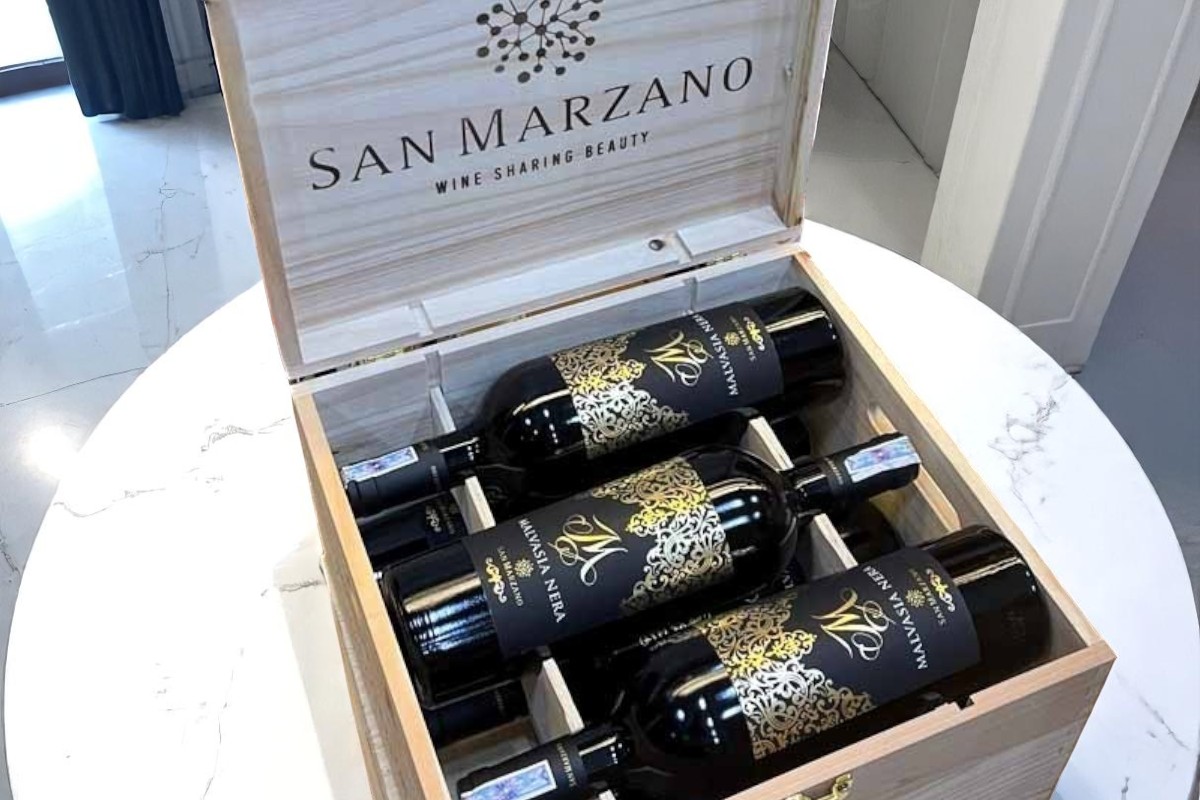 hộp gỗ rượu vang M Malvasia Nera