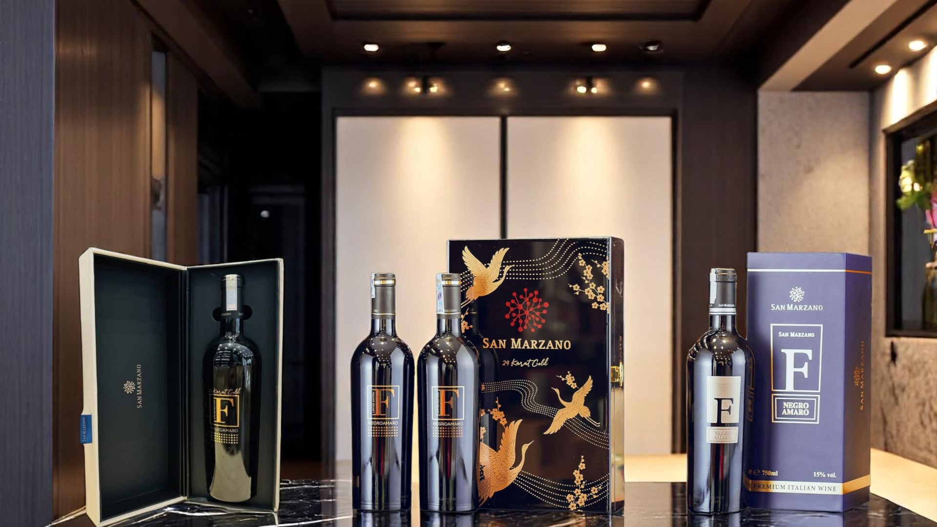 Hộp quà rượu vang F