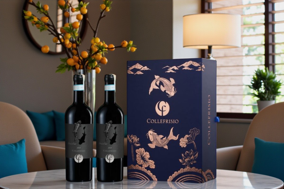 Hộp quà tặng Cá Chép Đen 2 chai chính hãng