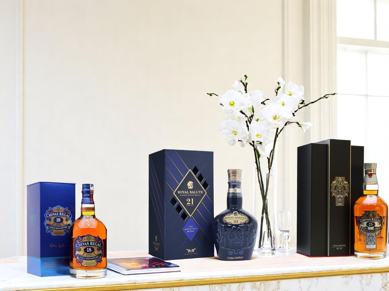 rượu chivas 18, 21, 25 chính hãng