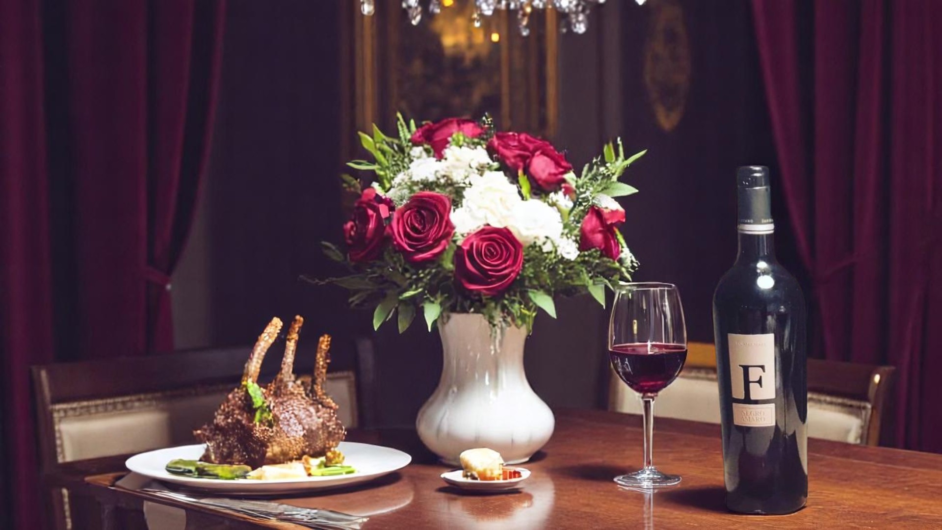 Rượu vang F kết hợp với món ăn