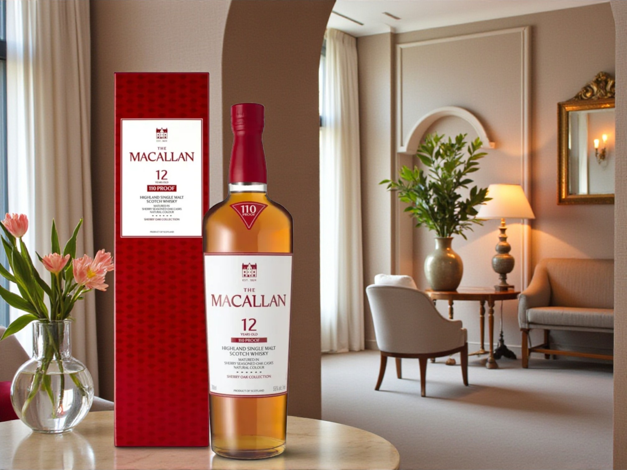 Rượu Macallan 12 Sherry Oak 110 Proof chính hãng