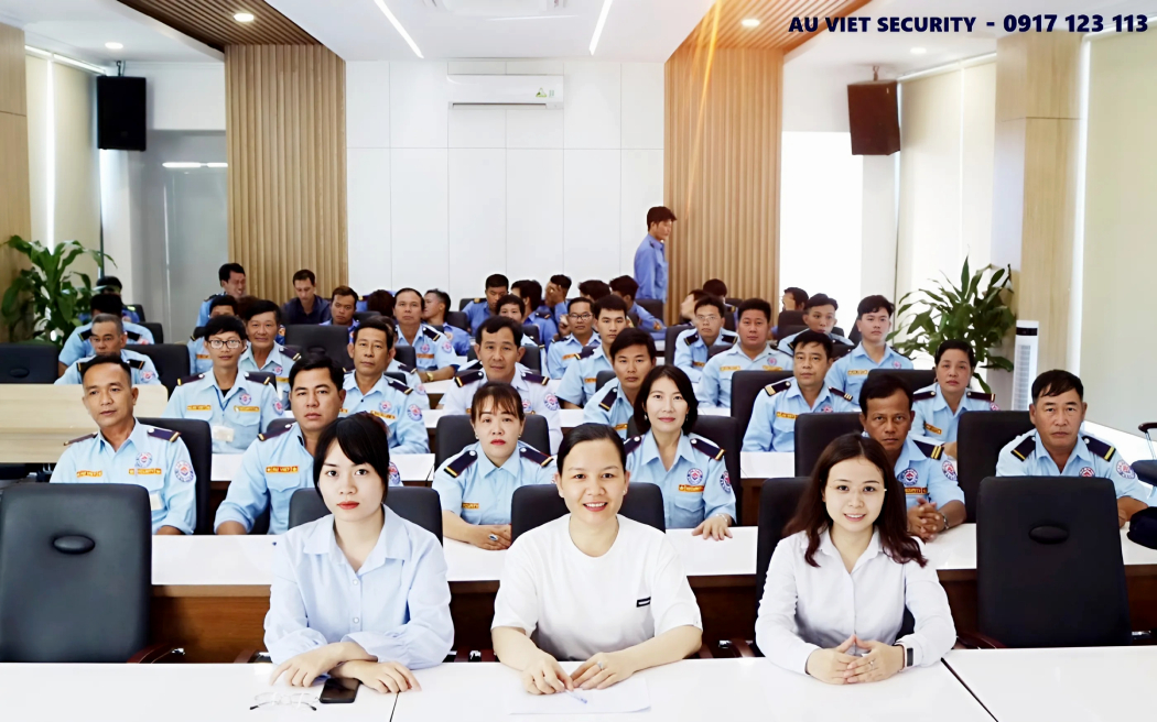 Closing ceremony end examination of the professional security training course