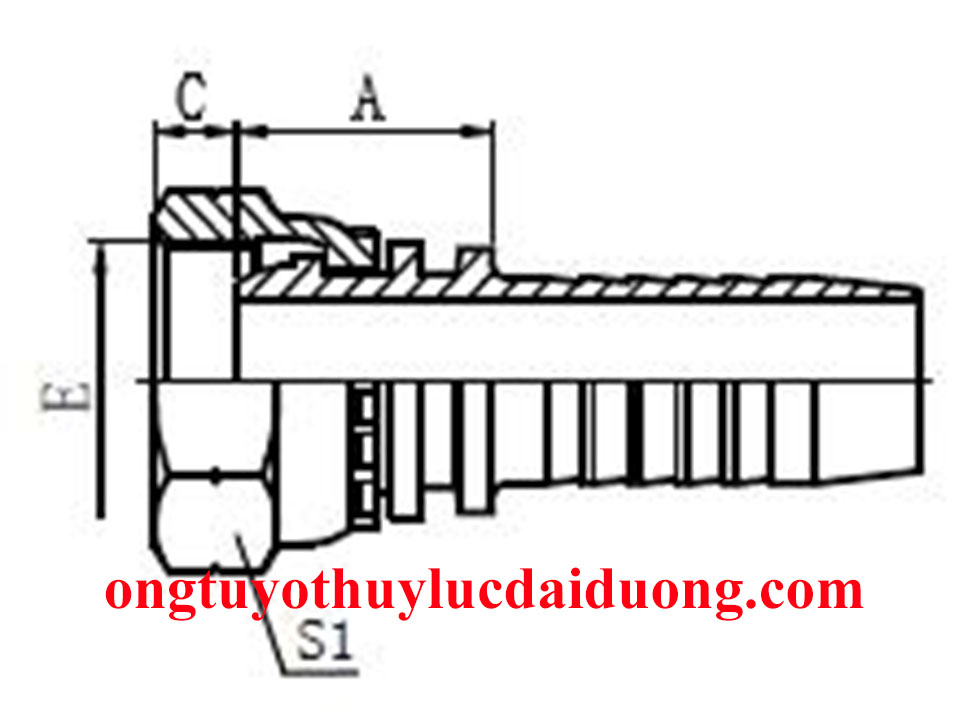 đầu nối tuy ô thủy lực 1