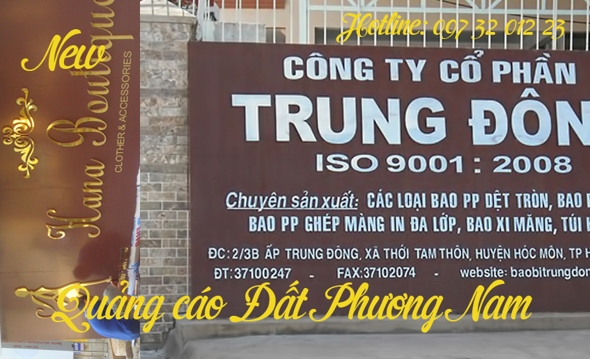 Chữ nổi chất liệu inox, đồng: Chữ nổi chất liệu inox, đồng: