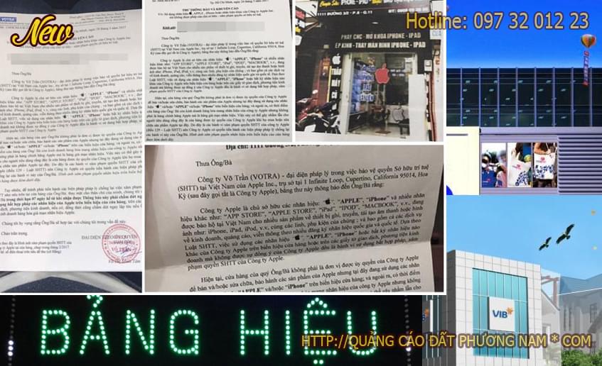 Apple tố các bảng hiệu Vi phạm tại Việt Nam Apple tố các bảng hiệu Vi phạm tại Việt Nam
