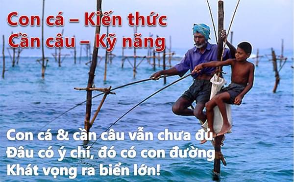 Con cá, cần câu, người ăn mày Con cá, cần câu, người ăn mày