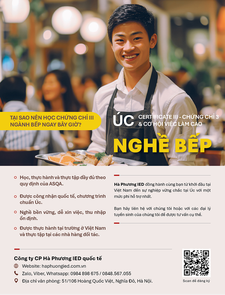 Chinh phục ngành Bếp tại Úc – Khởi đầu mới đầy hứa hẹn!