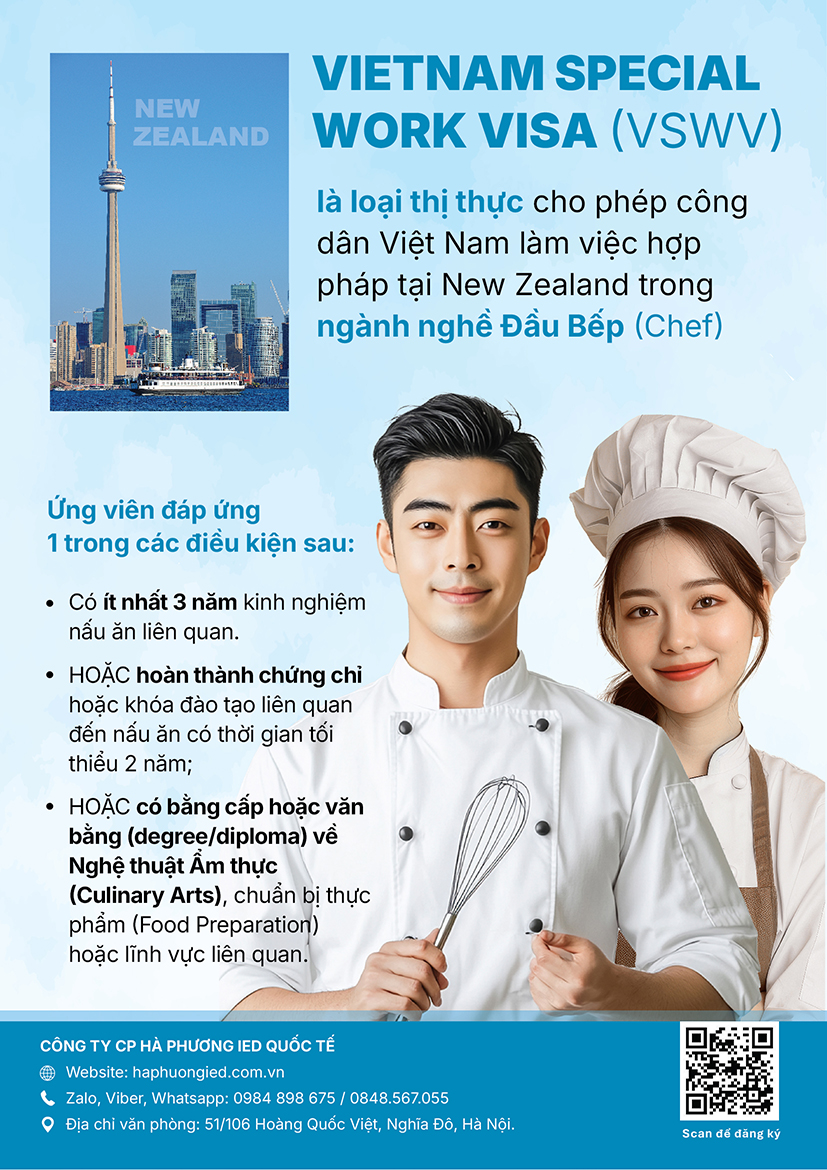 CƠ HỘI VÀNG CHO CÁC ĐẦU BẾP VIỆT NAM