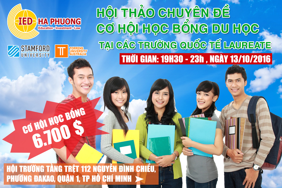 Hội thảo "Cơ hội học bổng du học tại các trường Quốc tế Laureate" tại TP.Hồ Chí Minh