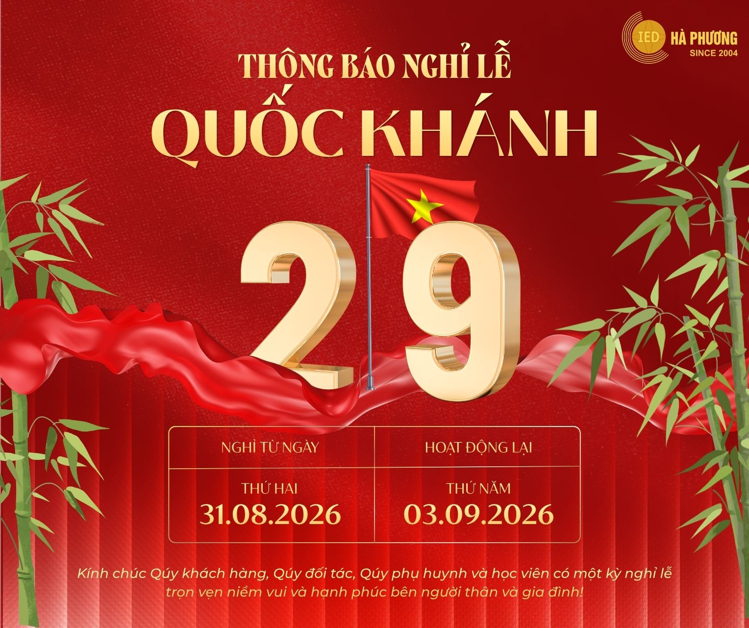 MỪNG QUỐC KHÁNH 2/9 – 81 NĂM TỰ HÀO VIỆT NAM, VƯƠN MÌNH RA THẾ GIỚI