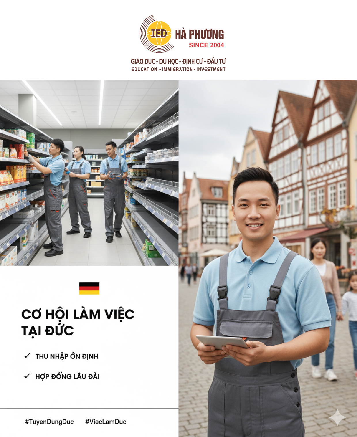 CƠ HỘI LÀM VIỆC TẠI ĐỨC – THU NHẬP ỔN ĐỊNH, HỢP ĐỒNG LÂU DÀI