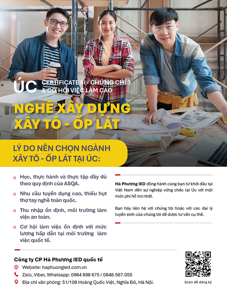 GIẤC MƠ ĐỔI ĐỜI TẠI ÚC – TỪNG VIÊN GẠCH XÂY TƯƠNG LAI