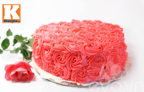 Bánh kem hoa hồng dành tặng mẹ ngày 8/3 ( dịp khác đối tượng khác cũng Ok ;D )