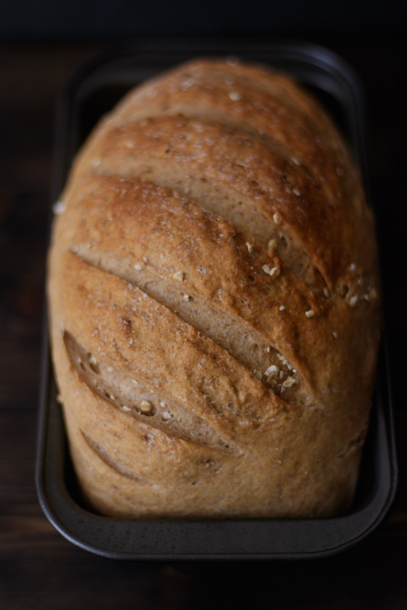 Cách làm bánh mỳ nguyên cám (Cách 1) - Wholemeal bread (wholewheat bread)