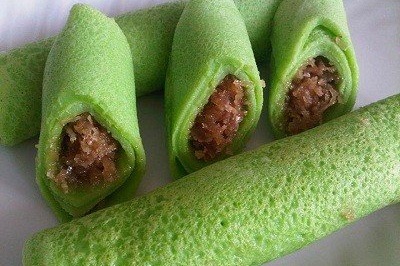 Cách làm bánh crepe dừa Malaysia - Malaysian coconut crepe