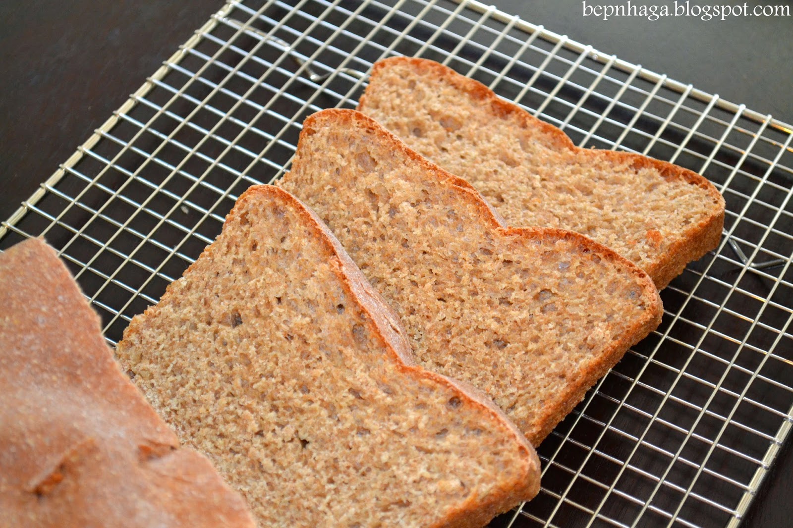 Cách làm bánh mỳ nguyên cám (Cách 2) - Wholemeal bread (wholewheat bread)