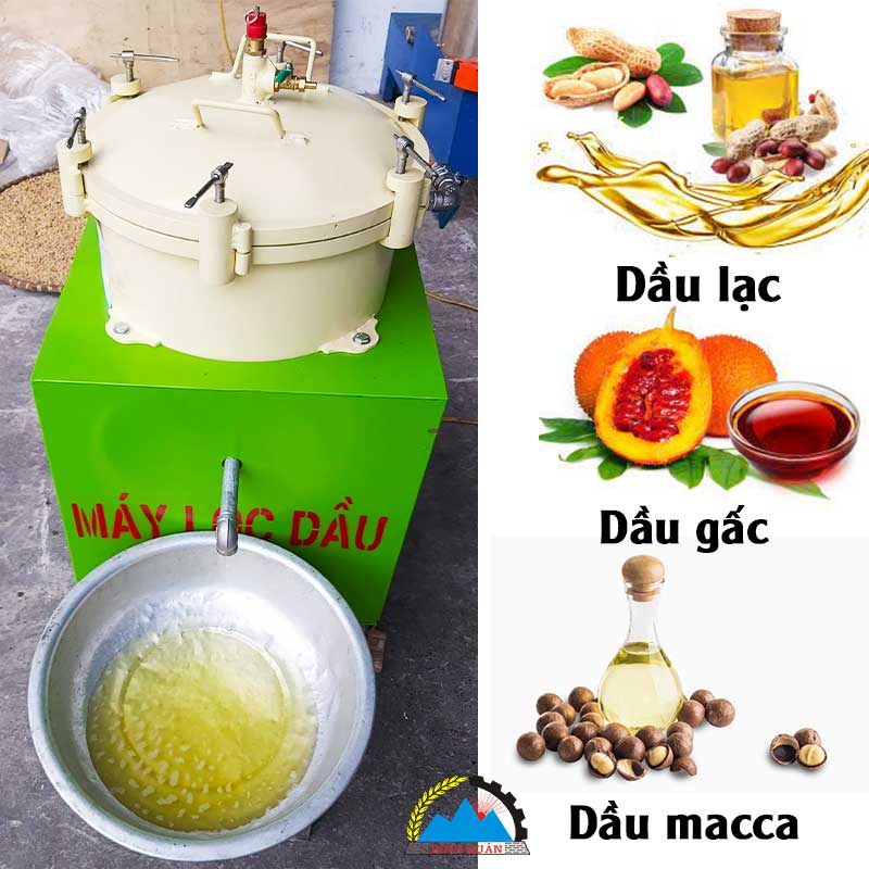 máy lọc dầu thực vật bình quân