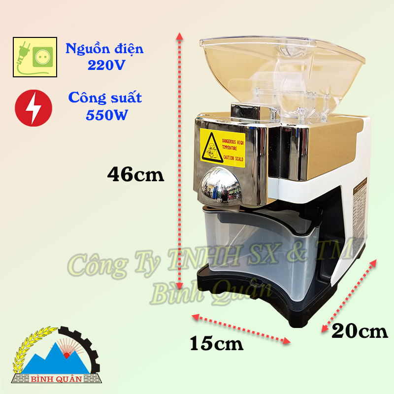 kích thước máy ép dầu lạc gia đình
