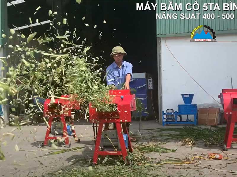 máy băm cỏ mini